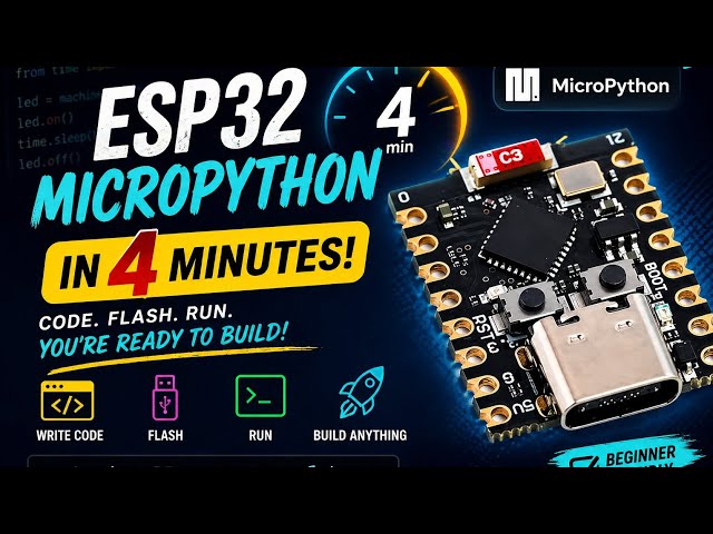 Learn MicroPython In 4 Minutes 😲😲😲😲🔥🔥🔥🔥🔥
