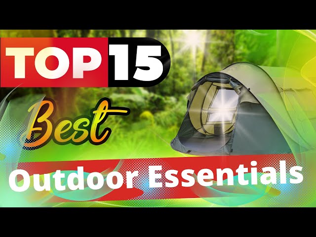 Top 15 Best Outdoor Essentials | Top Camping Gear Outdoor Essentials 2022 | Top Tech Ranking