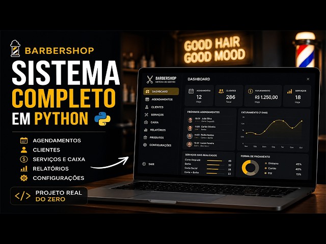 🔥 Build a Complete Barbershop Management System in Python | CustomTkinter + SQLite