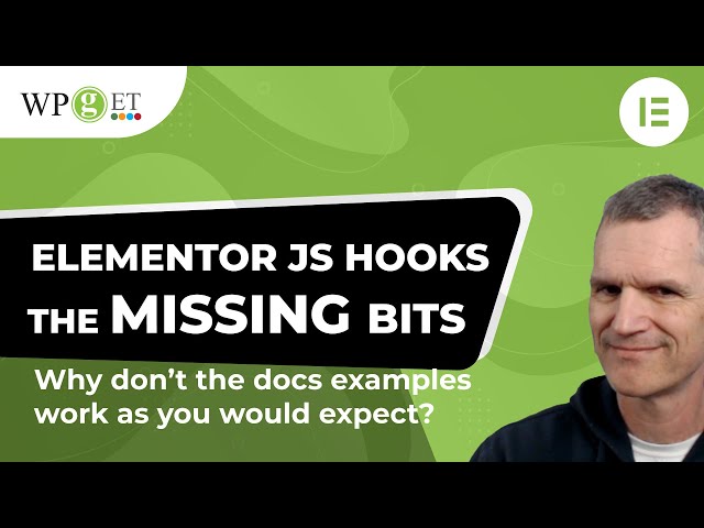 Elementor JS Hooks When can they be used