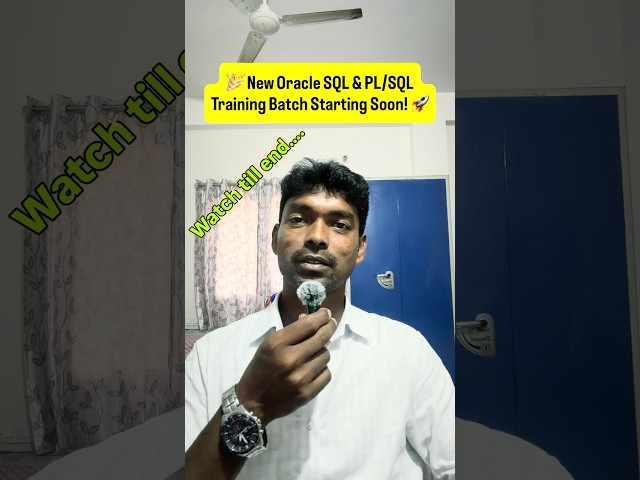 Going to start new Oracle SQL/PLSQL training batch soon #oracle #fresherjobs #oraclefusion