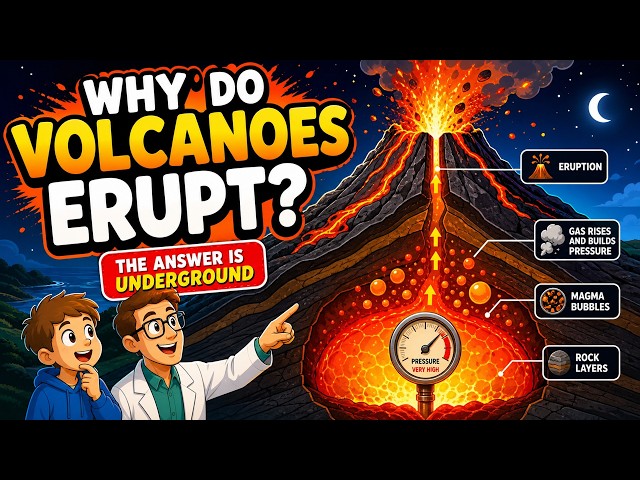 WHY DO VOLCANOES ERUPT 🌋 | Science Explained | Magma, Plate Tectonics & Eruptions