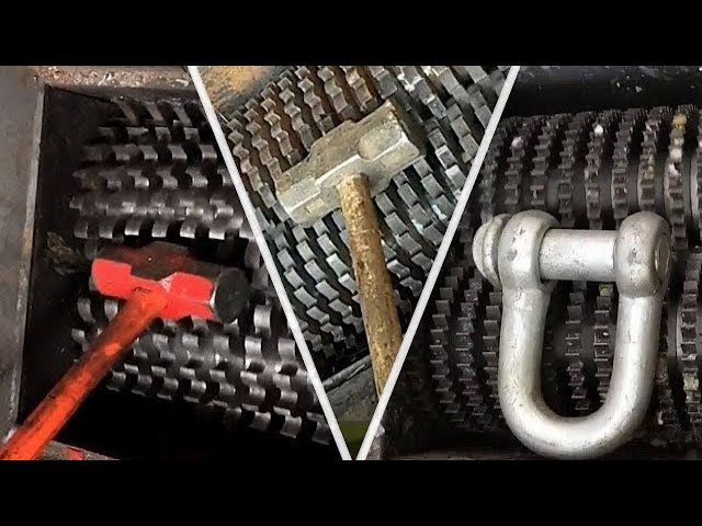 Most Powerful Metal Shredder Destroys Everything For Recycling