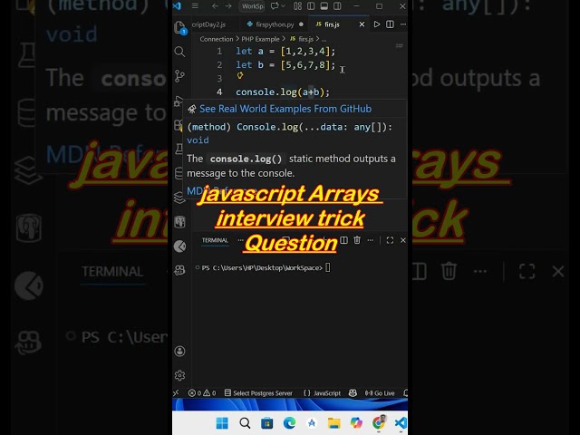 JavaScript Arrays Interview trick Question #coding #programming #javascript