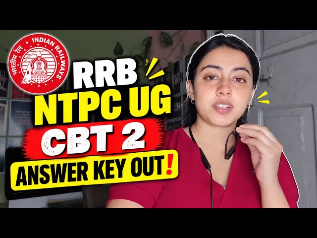 🚆RRB NTPC UG Answer Key Out 🔔📢 #rrbntpc #rrbntpcug2026