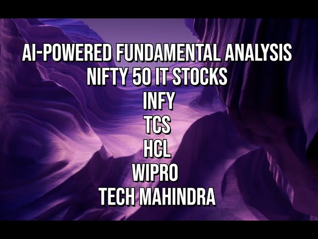 AI Nifty 50 IT Stocks Analysis 2025 | Power BI + Python + OpenAI | INFY, TCS, Wipro, HCL, TechM