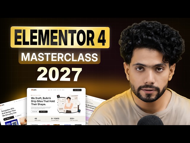 Elementor v4 Wordpress Tutorial ~ Complete MasterClass for Beginners