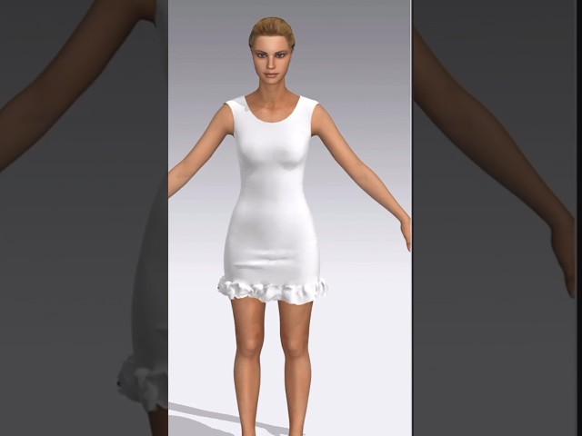 Start Your CLO 3D Journey: Simple Dress Design Tutorial for Beginners#clo3d #thefnmart #tutorial#fyp