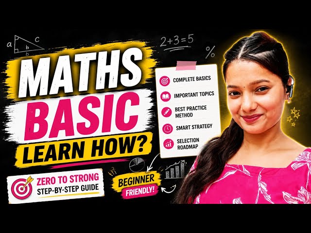 Maths Basics 😰Kaise Theek🤔❤️ Karein? | Zero Se Start Karne🙂‍↕️❤️ Walo Ke Liye Complete Roadmap🤟🏻