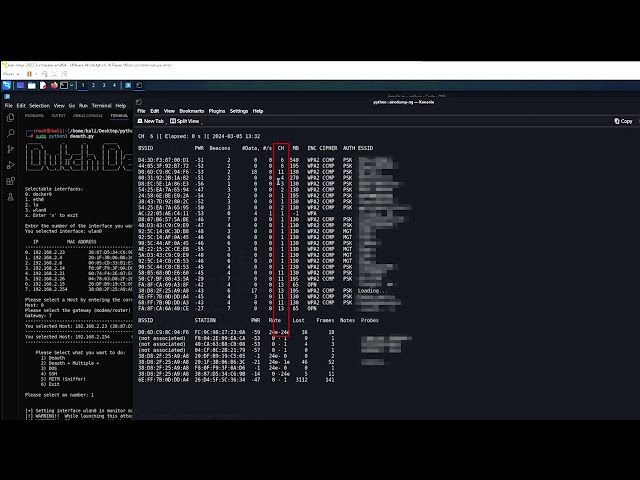 Deauth using python