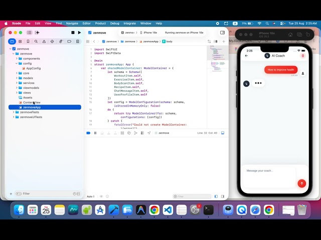 ZenMove | AI Fitness Coach & Workout Generator iOS App | SwiftUI | AI Fitness App | CodeCanyon