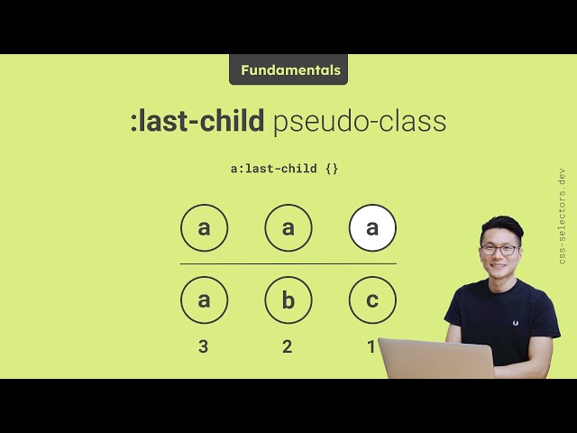 :last-child CSS pseudo-class selector - 🌱 Fundamentals- CSS selectors #css #CSSselectors