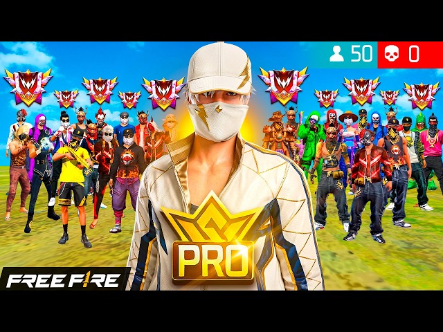 "PRO" PLAYER vs 50 GRAND MASTERS 😳 Who Will Win? Free Fire