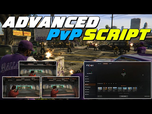 Advanced PvP Script | Fenix PvP Script | PvP Panel | QBCore/ESX | FiveM Tutorial #309