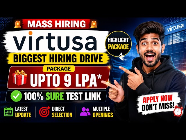 Virtusa Off Campus Drive 2026 | Associate Python Developer | Freshers Can Apply