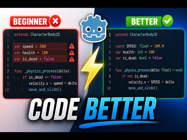 Stop Writing Godot Code Like This! 8 Typing Tips when getting started