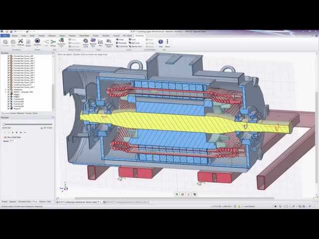 Analyzing transient structural dynamics of an electric motor