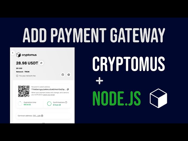 Integrate Crypto Payments in Your App | Cryptomus API + Node.js Tutorial