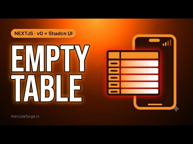 Next.js v0 + Shadcn UI: V0's DataTable had no loading states