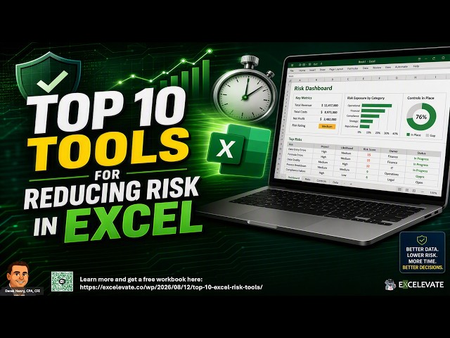 Top Ten Tools For Managing Risk in Excel [FREE WORKBOOK!]