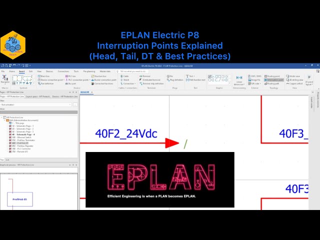 Interruption Points Explained (Head, Tail, DT & Best Practices) - EPLAN Electric P8 Beginner’s Guide