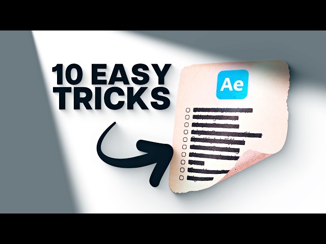 10 Stupidly Easy Editing Tricks You Should Try | After Effects