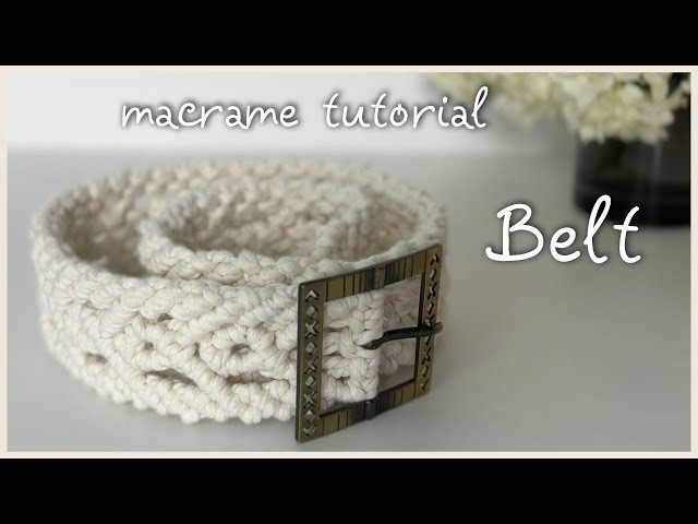 DIY macrame tutorial Belt * cinto * kemer * CINTURÓN * حزام * 腰带 * बेल्ट * ベルト