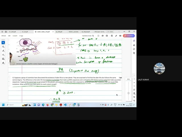 Algorithmic Thinking Bioinformatics Quiz1 Revision Part 1