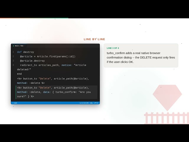 Ruby on Rails - Web development basic Series: Full CRUD: Destroy and Confirmation