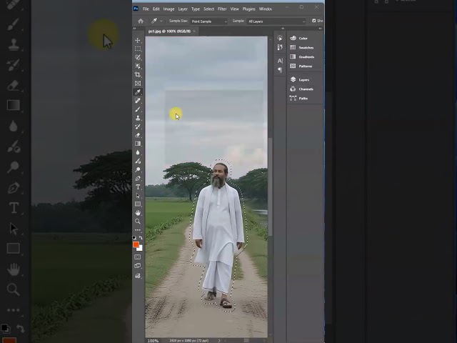 Removing people with Photoshop..💯😎🔥| #shorts #photoshop #viral