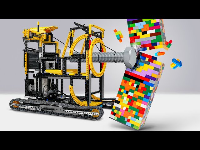 Lego Machines Smash the Tower!