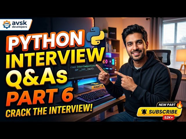 Python Interview Questions & Answers Part 6 | Must-Know Python Interview Questions