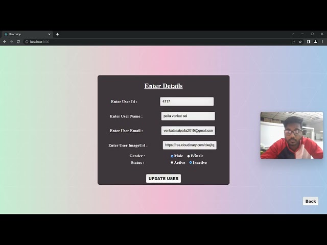 CRUD operations Using MERN stack