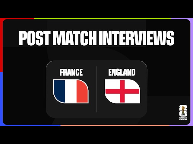 Post-Match Player Interviews | France 4-6 England