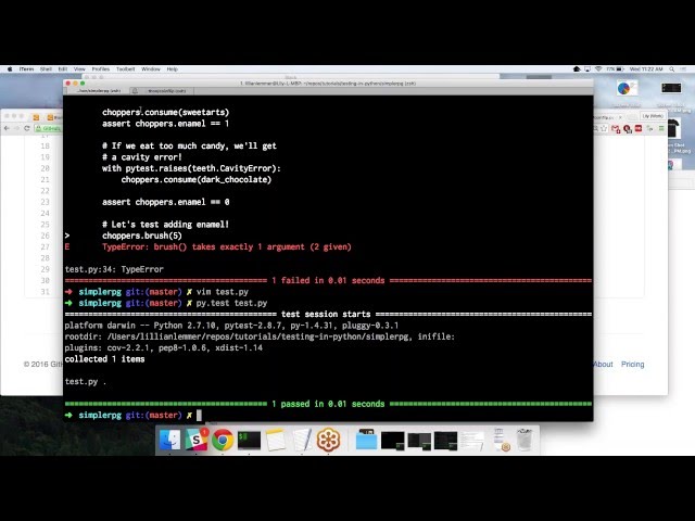 Python Tutorial: Testing, Test Driven Development, py.test