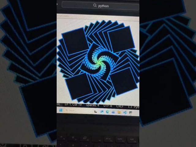Amazing Geometric Graphics Pattern using Python turtle#programming#programmer4G#476 #coding