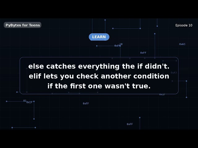 More Choices with elif and else | Python for Teens #10