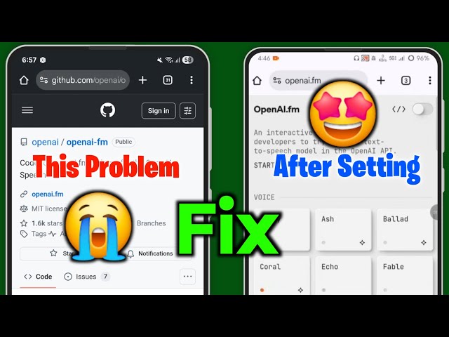 Fix 😱 Open Ai Fm not working | Open ai fm nahi chal raha hai | Openai fm github problem