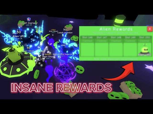 I COMPLETED THE ALIEN PASS IN BUBBLEGUM SIMULATOR *INSANE REWARDS*