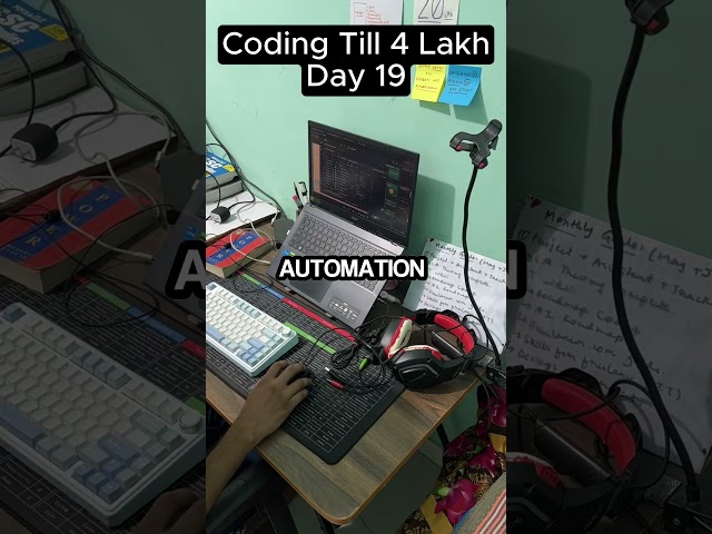 Day 19 Coding Till I get 4 lakh #Dsa #coding #flutter #computer  #tech #startup #internship #python