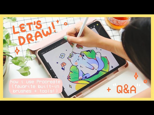 a relaxing draw with me (ft. Q&A) 🌱 digital art on procreate !
