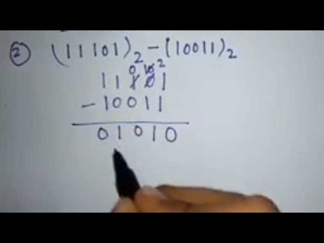 Binary Subtraction | How To Subtract Binary Numbers | Binary Subtraction Tutorial