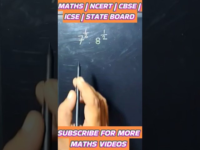 NCERT Class 9 Maths: Exponents Problem Solved! ⚡#shorts #viral #maths