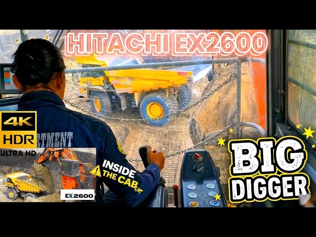 Epic Action Footage Of Hitachi Ex2600 Excavator With Action Camera❗