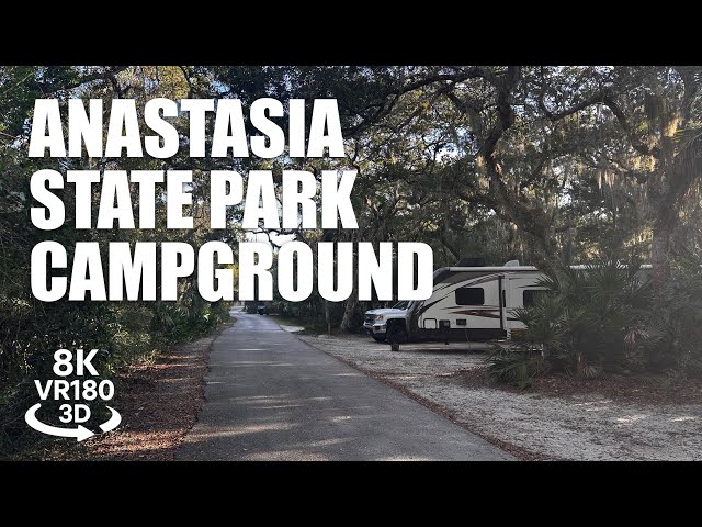 Anastasia State Park Campground VR180 8K 3D | Campsites RV & Tent Loops | VR视频 8K 3D動画 VR旅行