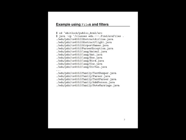 Java's I/O APIs