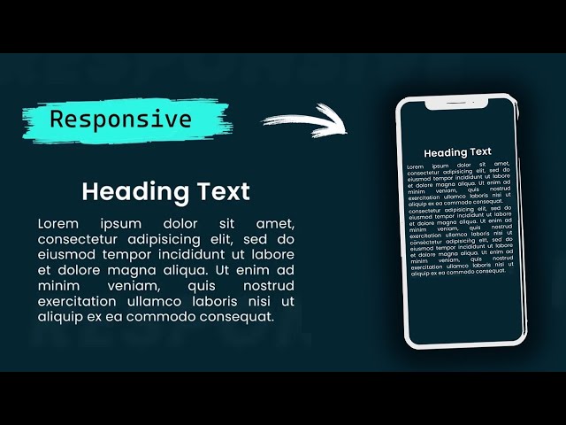 Responsive Typography Text in HTML CSS