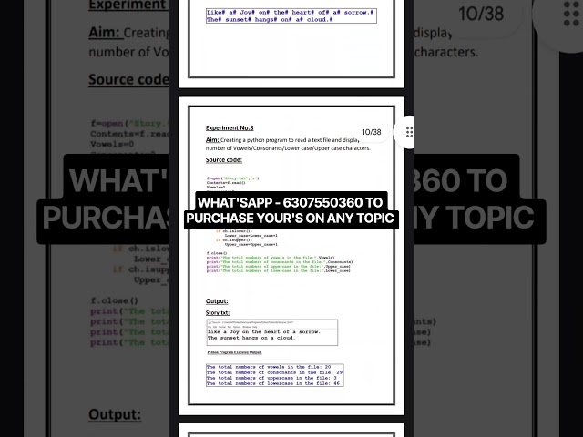 CS PRACTICAL FILE || WHAT'SAPP - 6307550360 FOR PURCHASING ||
