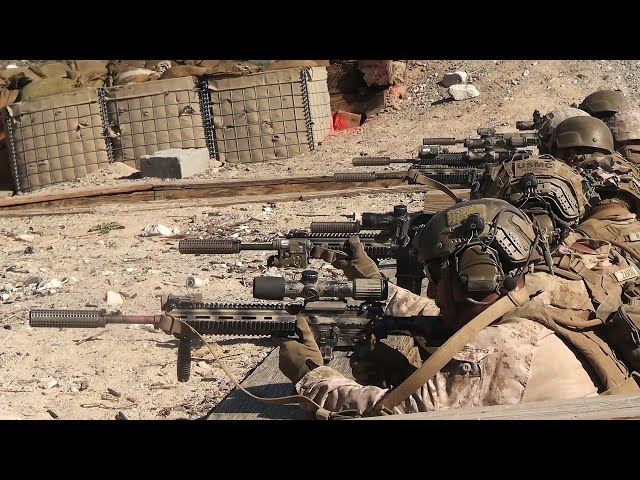 Marines estadounidenses realizan un ataque con fuego real (enero de 2026)