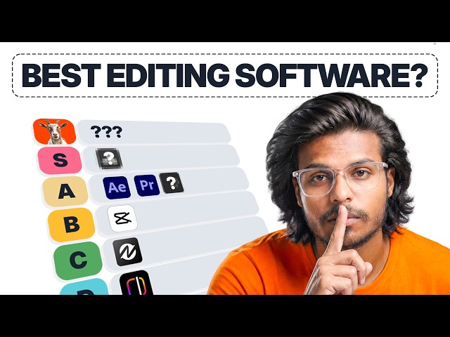 Ranking Video Editors: S Tier to F Tier